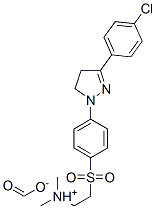 CAS#: 133514-97-3， Formic acid, compd. with 2-((4-(3-(4-chlorophenyl)-4,5-dihydro-1H-pyrazol-1-yl)phenyl)sulfonyl)-N,N-dimethylethanamine (1:1)