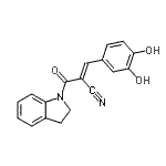 CAS#: 133550-49-9， (2E)-2-(2,3-Dihydro-1H-Indol-1-Ylcarbonyl)-3-(3,4-Dihydroxyphenyl)Acrylonitrile