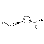 CAS 登录号：133665-85-7， 1-[5-(3-羟基-1-丙炔-1-基)-2-噻吩基]乙酮