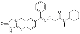 CAS#: 133718-29-3， N-Cyclohexyl-N-Methyl-2-[[(2-Oxo-5,10-Dihydro-3H-Imidazo[2,1-b]Quinazolin-7-Yl)-Phenylmethylidene]Amino]Oxyacetamide