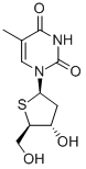 CAS#: 134111-33-4， 1-[(2R,4S,5R)-4-Hydroxy-5-(Hydroxymethyl)Thiolan-2-Yl]-5-Methylpyrimidine-2,4-Dione