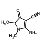 CAS#: 134518-56-2， 2-Amino-1,5-Dimethyl-4-Oxo-4,5-Dihydro-1H-Pyrrole-3-Carbonitrile