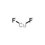 结构式 CAS# 13454-88-1, 铜(2+)二氟化物