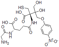 CAS#: 134564-85-5， (2R)-2-[[(4S)-4-[(2-Aminoacetyl)Amino]-5-Hydroxy-5-Oxopentanoyl]Amino]-3-Hydroxy-3-(Hydroxymethyl)-4-(4-Nitrophenoxy)-2-(Sulfanylmethyl)Butanoic Acid