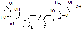 CAS#: 134886-64-9， (3R,4R,5S,6S)-2-Methyl-6-[(9S,10R,13R,14S,17R)-4,4,9,13,14-Pentamethyl-3-[(2R,3R,4S,5S,6R)-3,4,5-Trihydroxy-6-(Hydroxymethyl)Oxan-2-Yl]Oxy-2,3,7,8,10,11,12,15,16,17-Decahydro-1H-Cyclopenta[a]Phenanthren-17-Yl]Heptane-2,3,4,5-Tetrol
