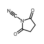 CAS 登录号：135205-66-2， 2,5-二氧代-1-吡咯烷甲腈