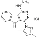 CAS 登录号：135561-93-2， 4-(3,5-二甲基-1H-吡唑-1-基)-1-肼基-5H-哒嗪并[4,5-b]吲哚盐酸盐(1:1)