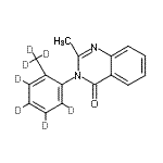 CAS 登录号：136765-41-8， 2-甲基-3-[2-(<sup>2</sup>H<sub>3</sub>)甲基(<sup>2</sup>H<sub>4</sub>)苯基]-4(3H)-喹唑啉酮