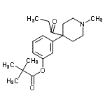 CAS#: 136832-80-9， 3-(1-Methyl-4-Propionyl-4-Piperidinyl)Phenyl Pivalate