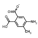 CAS 登录号：136833-45-9， 4-氨基-5-甲基-2-硝基苯甲酸