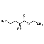 结构式 CAS# 136854-22-3, 乙基2,2-二氟戊烷酸酯