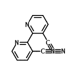 结构式 CAS# 136869-49-3, 2,2'-联吡啶-3,3'-二甲腈