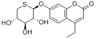 CAS#: 137214-72-3， 4-Ethyl-7-[(5-Thio-beta-D-Xylopyranosyl)Oxy]-2H-1-Benzopyran-2-One