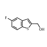 结构式 CAS# 13771-73-8, (5-氟-1-苯并噻吩-2-基)甲醇
