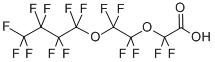 结构式 CAS# 137780-69-9, 2,2-二氟-2-[1,1,2,2-四氟-2-(1,1,2,2,3,3,4,4,4-九氟丁氧基)乙氧基]-乙酸