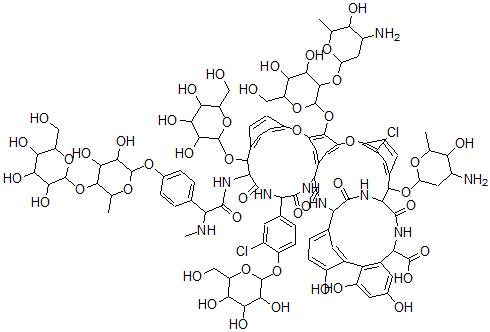 CAS#: 137801-55-9， 49-Chloro-4b,50-Di-O-alpha-D-Mannopyranosyl-Avoparcin alpha