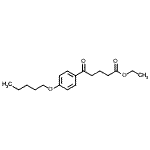 结构式 CAS# 138247-19-5, 乙基5-氧代-5-[4-(戊氧基)苯基]戊酸酯