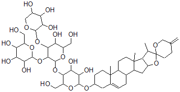 CAS#: 139367-82-1， Sceptrumgenin 3-O-Lycotetraoside