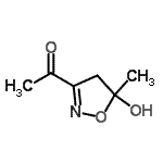 CAS 登录号：139520-56-2， 1-(5-羟基-5-甲基-4,5-二氢-1,2-恶唑-3-基)乙酮