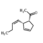 CAS#: 140386-19-2， 1-{(1R,2S)-2-[(1Z)-1-Buten-1-Yl]-3-Cyclopenten-1-Yl}Ethanone