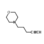 CAS 登录号：14044-59-8， 4-(4-戊炔-1-基)吗啉