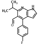 CAS#: 140640-93-3， 4-(4-Fluorophenyl)-6-Isopropyl-1H-Pyrrolo[2,3-b]Pyridine-5-Carbaldehyde