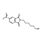 结构式 CAS# 140715-57-7, 2-(6-溴己基)-5-硝基-1H-异吲哚-1,3(2H)-二酮