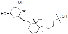 CAS#: 141300-55-2， (1R,3S,5Z)-5-[(2E)-2-[(1S,3aS,7aR)-1-(4-Hydroxy-4-Methylpentyl)-3a,7a-Dimethyl-1,2,3,5,6,7-Hexahydroinden-4-Ylidene]Ethylidene]-4-Methylidenecyclohexane-1,3-Diol