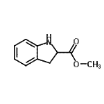 结构式 CAS# 141410-06-2, 甲基2-吲哚啉羧酸酯