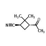 CAS#: 141422-98-2， (1R,3R)-3-Acetyl-2,2-Dimethylcyclobutanecarbonitrile