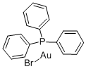 结构式 CAS# 14243-65-3, 溴(三苯基膦)金(I)