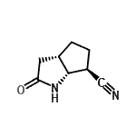 CAS#: 142434-00-2， (3aS,6R,6aR)-2-Oxooctahydrocyclopenta[b]Pyrrole-6-Carbonitrile
