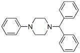 CAS#: 14258-45-8， 1-(Diphenylmethyl)-4-Phenylpiperazine