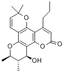 CAS#: 142632-32-4， (10R,11S,12S)-11,12-Dihydro-12-Hydroxy-6,6,10,11-Tetramethyl-4-Propyl-2H,6H,10H-Benzo(1,2-b:3,4-b':5,6-b'')Tripyran-2-One