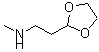 结构式 CAS# 142753-10-4, 2-(1,3-二氧戊环-2-基)-N-甲基乙胺