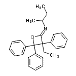 CAS#: 14316-99-5， (2Z)-N-Sec-Butyl-3-Ethyl-3,4,4-Triphenyl-2-Oxetanimine