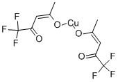 结构式 CAS# 14324-82-4, 二(1,1,1-三氟-2,4-戊烷二酮)-铜