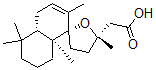结构式 CAS# 1438-57-9, (2R,5S)-4,4'aalpha,5,5',6',7',8',8'a-八氢-2',5,5',5',8'abeta-五甲基螺[呋喃-2(3H),1'(4'H)-萘]-5-乙酸