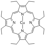 结构式 CAS# 14409-63-3, ((2,3,7,8,12,13,17,18)-八乙基卟啉)铜(II)