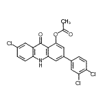 CAS#: 144154-99-4， 7-Chloro-3-(3,4-Dichlorophenyl)-9-Oxo-9,10-Dihydro-1-Acridinyl Acetate