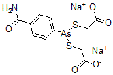 CAS 登录号：14433-82-0， 2,2'-[[[4-(氨基羰基)苯基]砷亚基]二(硫代)]二乙酸二钠盐