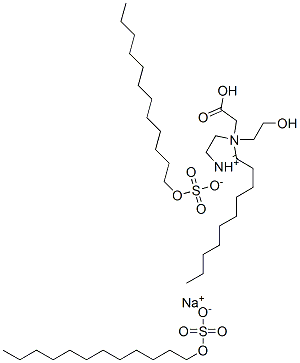 CAS#: 14482-97-4， Sodium 1-(Carboxymethyl)-4,5-Dihydro-1-(2-Hydroxyethyl)-2-Nonyl-1H-Imidazolium Dodecyl Sulphate
