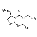 CAS 登录号：144874-83-9， 乙基(2R,3S,4R)-2-乙氧基-4-乙烯基四氢-3-呋喃羧酸酯