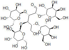 CAS 登录号：145204-38-2， (2R,3S,4R,5R)-6-羟基-2,3,4,5-四[[(2R,3R,4S,5R,6R)-3,4,5-三羟基-6-(羟基甲基)四氢吡喃-2-基]氧基]己醛