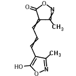 CAS#: 14532-33-3， 4-[3-(5-Hydroxy-3-Methyl-1,2-Oxazol-4-Yl)-2-Propen-1-Ylidene]-3-Methyl-1,2-Oxazol-5(4H)-One