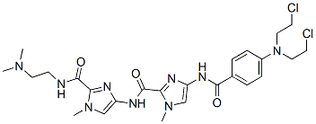 CAS#: 147056-64-2， 4-[[4-[[4-[Bis(2-Chloroethyl)Amino]Benzoyl]Amino]-1-Methylimidazole-2-Carbonyl]Amino]-N-(2-Dimethylaminoethyl)-1-Methylimidazole-2-Carboxamide