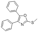CAS 登录号：14725-35-0， 2-(甲硫基)-4,5-二苯基恶唑