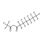 结构式 CAS# 147874-76-8, 1,1,1,5,5,6,6,7,7,8,8,9,9,10,10,10-十六氟-2,4-癸烷二酮