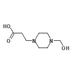 CAS 登录号：147947-87-3， 3-[4-(羟基甲基)-1-哌嗪基]丙酸