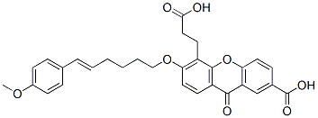 CAS#: 148291-65-0， 5-(2-Carboxyethyl)-6-[(E)-6-(4-Methoxyphenyl)Hex-5-Enoxy]-9-Oxoxanthene-2-Carboxylic Acid